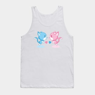 Cats falling in loveю Tank Top